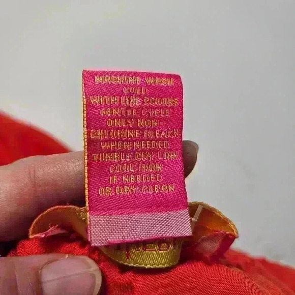 Catherine Maladrino Off The Shoulder Dress Small Orange Mini Dress - Picture 5 of 7